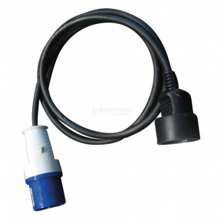 Adaptateur mâle CEE 17 - femelle Schuko avec cordon