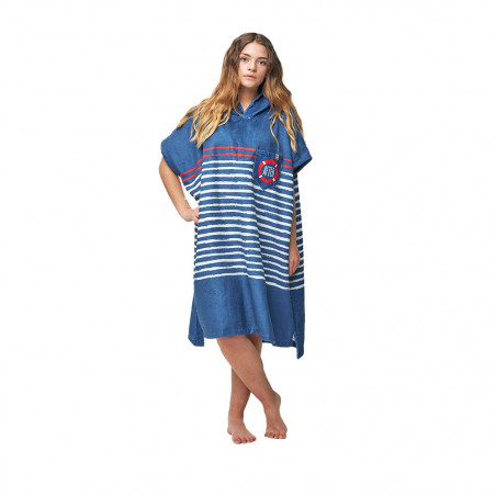 Poncho After Sailor Stripes bleu