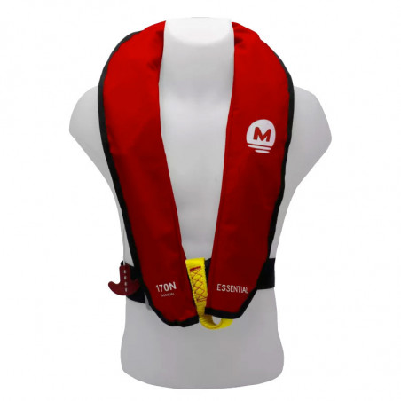 Gilet de sauvetage gonflable manuel 170N ESSENTIAL Rouge - ORANGEMARINE