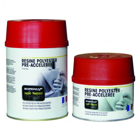 Résine polyester pré-accélérée SOROMAP