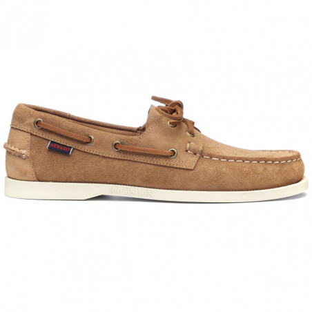 Chaussure bateau Portland Flesh out cuir marron cognac - SEBAGO