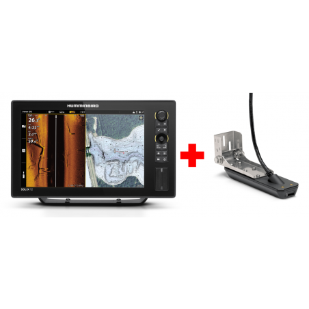 COMBINE TACTILE SOLIX 12 G3 HD CHIRP MEGA SI+ SONDE TABLEAU ARRIERE - HUMMINBIRD