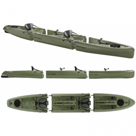 Kayak modulable Point 65 Mojito TANDEM Angler Peche Vert