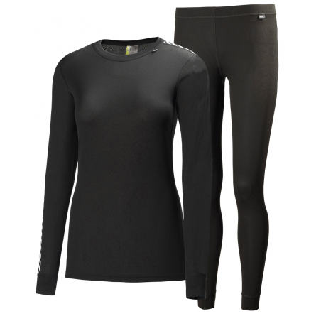 Pack t-shirt - pantalon thermique femme comfort light noir - HELLY HANSEN