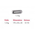 Anode à boulonner 1,2 kg - ORANGEMARINE