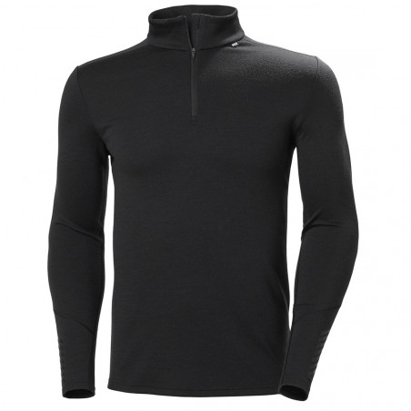 Top thermique lifa merino 1/2 zip noir - HELLY HANSEN