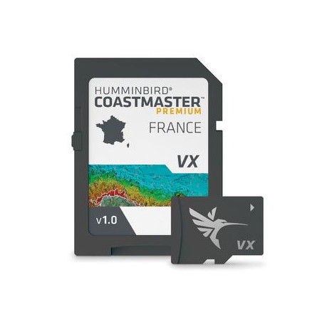 Carte détaillée des côtes Francaises et Corses - HUMMINBIRD