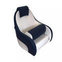 Siège pilote deluxe - Blanc / Bleu - OVERDECK