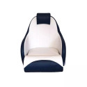 Siège pilote deluxe - Blanc / Bleu - OVERDECK