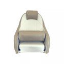 Siège pilote deluxe - Blanc / Camel - OVERDECK