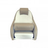 Siège pilote deluxe - Blanc / Camel - OVERDECK
