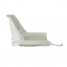 Siège pilote rabattable coussin blanc - OVERDECK