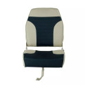 Siège pilote repliable bicolore blanc / navy - OVERDECK
