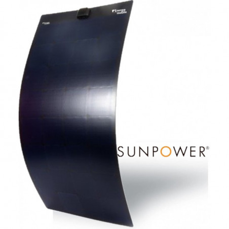 Panneau solaire souple SunPower HPFLEX Tedlar Noir pour bateau et camping-car - 173W ENERGIE MOBILE