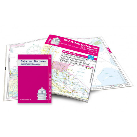 Carte NV CHARTS Bahamas Northwest - 9.1 - Bimini & Berry I. - Nassau to Abaco - Gr. Bahama