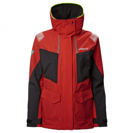 Veste de quart côtière femme BR2 Coastal Rouge - MUSTO
