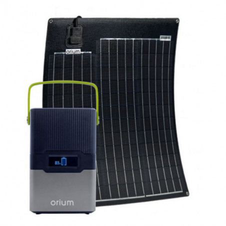 Station d'énergie portative IZYWATT 250Wh + Panneau semi-rigide 50W - ORIUM