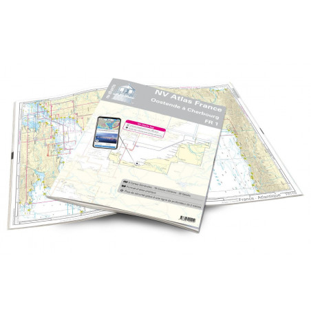 Carte de navigation NV CHARTS Atlas France - FR1 - Dunkerque à Cherbourg