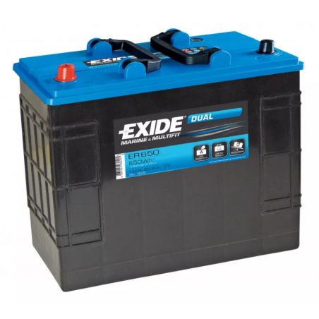 Batterie marine 12V DUAL - EXIDE 142 Ah