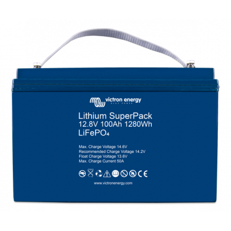 Batterie marine 12V lithium SuperPack - VICTRON 100Ah (12,8V)