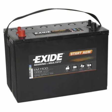 BATTERIE EXIDE START AGM SPÉCIAL PROPULSEUR 100 Ah