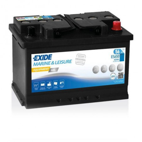 Batterie marine 12V EQUIPEMENT GEL - EXIDE 56 Ah