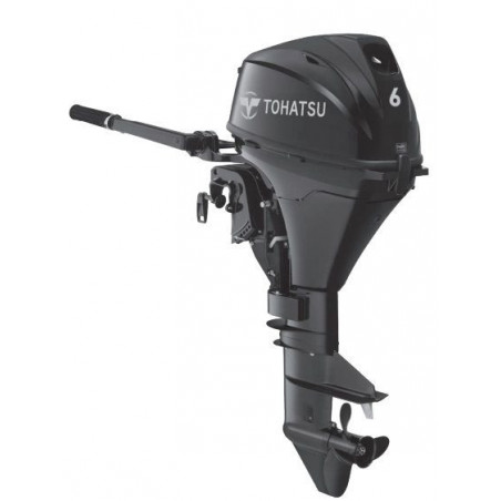 Moteur hors bord 4 temps 6 CV arbre court bi-cylindres arbre court - Tohatsu