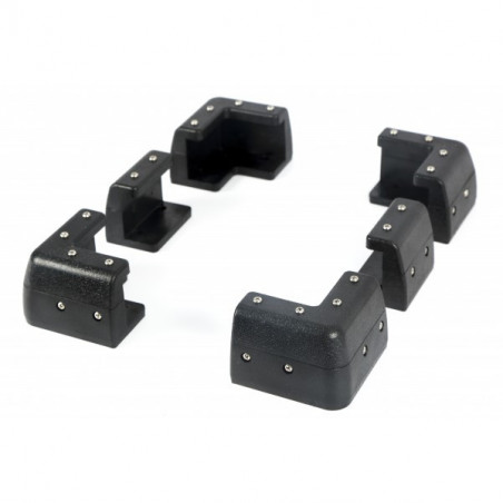 Kit cadre de fixation pour panneaux solaires noir - energie mobile