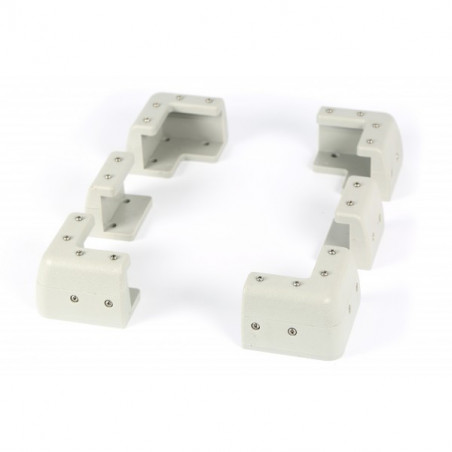 Kit cadre de fixation pour panneaux solaires blanc - energie mobile