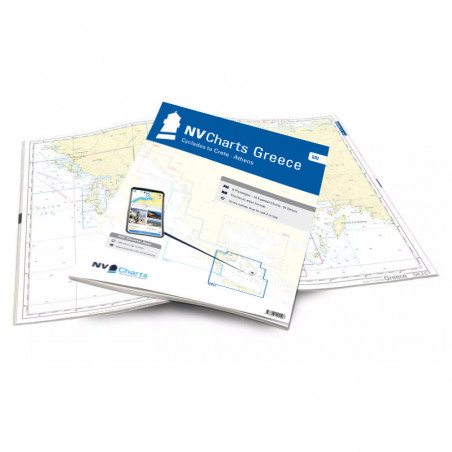 Carte NV CHARTS Grece - GR 2 - Cyclades à Crete - Athens