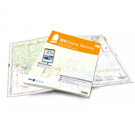 Carte NV CHARTS Norvege - NO 3 -  Sørlandet East - Kragerø to Kristiansand