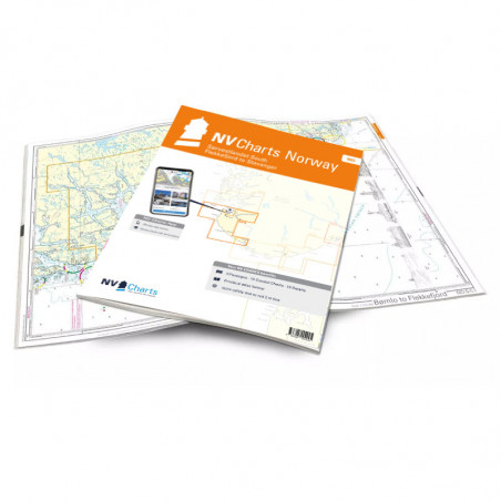 Carte NV CHARTS Norvege - NO 5 - Sørvestlandet South - Flekkefjord to Stavanger