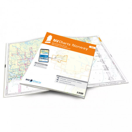 Carte NV CHARTS Norvege - NO 6 - Sørvestlandet North - Stavanger to Haugesund