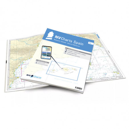 Carte NV CHARTS Espagne - ES 2 - Iles Baléares - Mallorca - Ibiza - Menorca