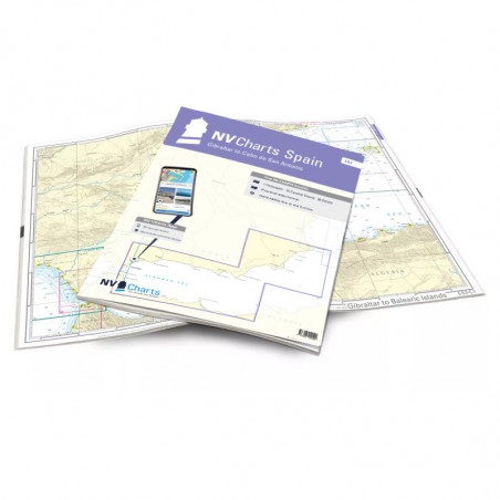 Carte NV CHARTS Espagne - ES 3 - Gibraltar à Cabo San Antonio