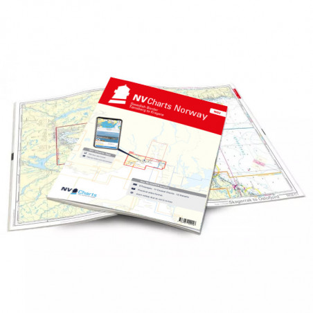 Carte NV CHARTS Norvege - NO 2 - Oslofjord South - Swedish Border - Tønsberg to Kragerø