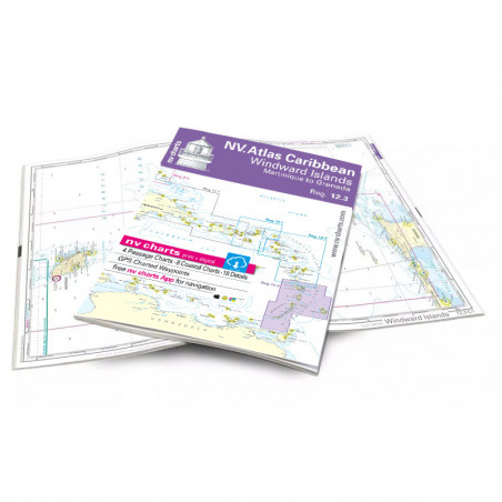 Carte NV CHARTS Caraibes Windward Islands - 12.3 - Martinique to Grenada