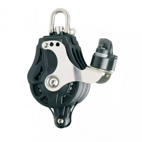 Poulie triple émerillon ringot taquet coinceur réa de 70 mm - WICHARD