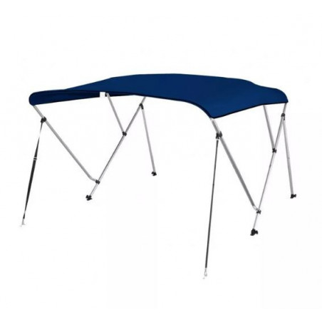 Bimini aluminium renforcé Bleu marine 3 arceaux - Largeur 216-230 cm - COVERSY