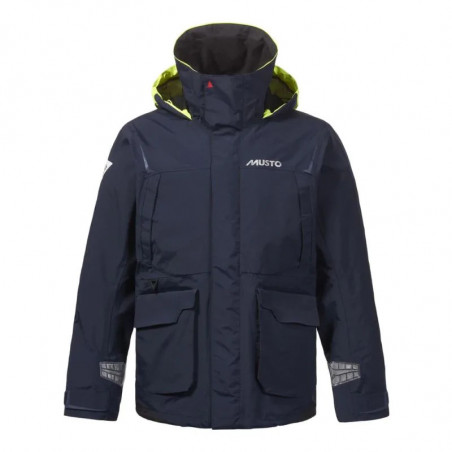 Veste de quart côtière br1 channel bleu marine - musto