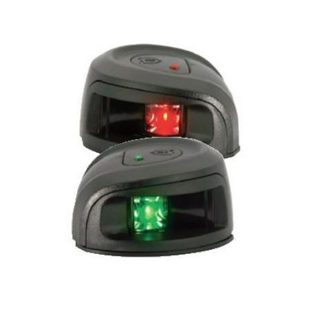 Feux de navigation de pont LED paire babord/tribord noir (1MN)- attwood