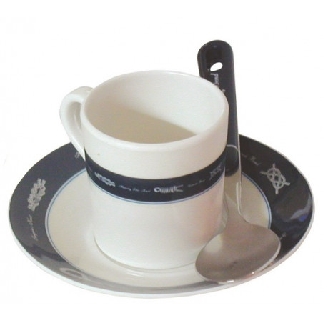 Set de 6 tasses à café et soucoupes