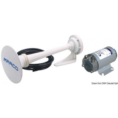 Avertisseur homologué à compresseur vernie blanc