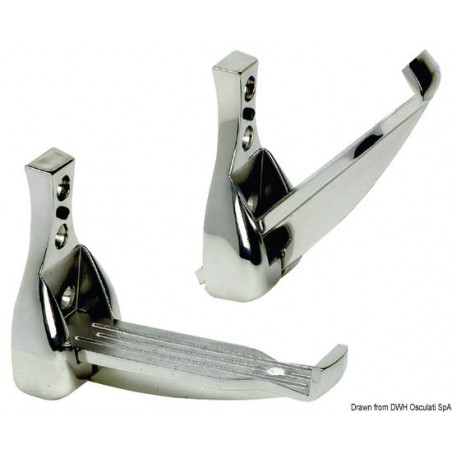 Marche de mât inox pliable