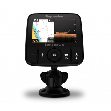 Sondeur GPS RAYMARINE Dragonfly 5" CHIRP/DownWifi + sonde TA CPT-DVS