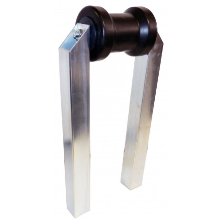 Petit diabolo central noir double tube