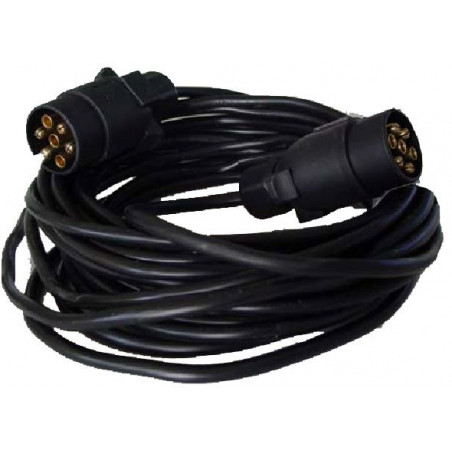 Cable de ralonge pour remorque 2 fiches 7 pôles