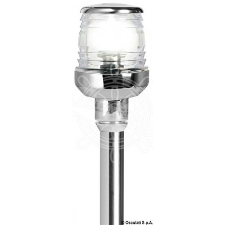 Feu LED blanc sur hampe telesco inox