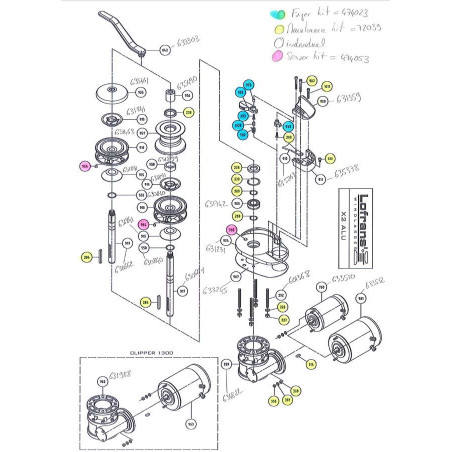 X2 - Pièces détachées pour guindeau LOFRANS' - LOFRANS'
