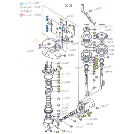 X3 - Pièces détachées pour guindeau LOFRANS' - LOFRANS'
